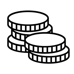 Coins outline