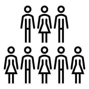 Group of people outline