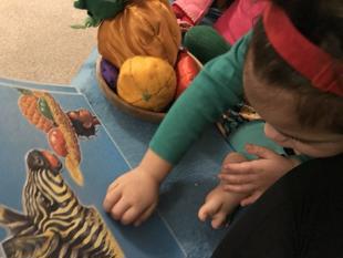 A child playing with a puzzle