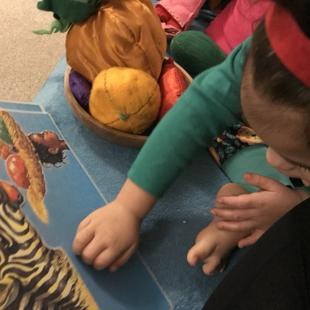 A child playing with a puzzle