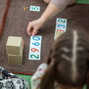 young children learning mathematics with educational tools