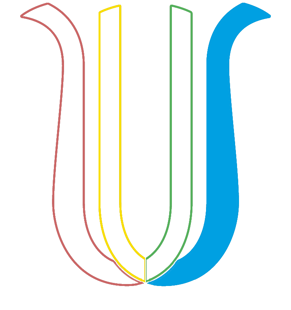 STEM Pathway blue tul-arp logo with colorful lines