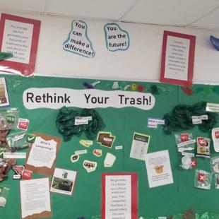 Sustainability display board