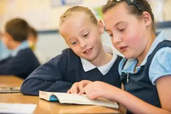 Girls reading