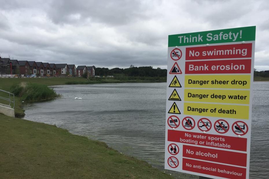 swim sign
